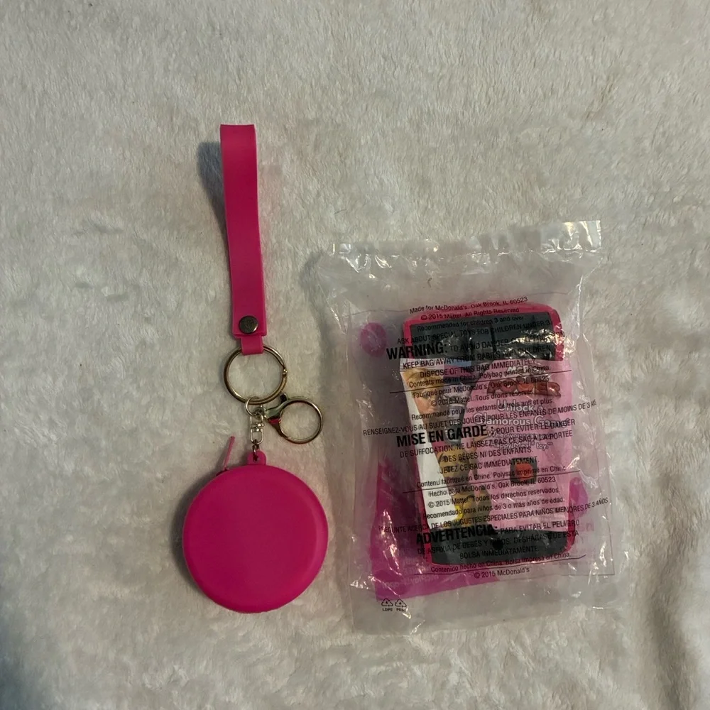 Barbie Pink Keychain Set with Happy Meal Toy Barbie Life In The Dreamhouse
